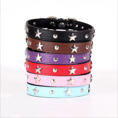 Popular Fashion Colorful high quality pure cowhide hunting dog collar